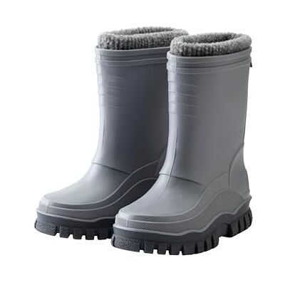 Sterntaler Bottes en caoutchouc doublées unisexes pour enfant, gris moyen, 31 EU Sterntaler Bottes en caoutchouc doublées unisexes pour enfant, gris moyen, 31 EU