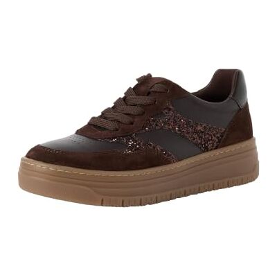 Tamaris Baskets basses plates pour femme, marron (Mocca Comb), 37 Tamaris Baskets basses plates pour femme, marron (Mocca Comb), 37