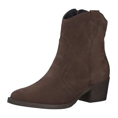 Tamaris Bottines élégantes Western 1-25702-41 pour femme, noires, moka, 38 EU Tamaris Bottines élégantes Western 1-25702-41 pour femme, noires, moka, 38 EU