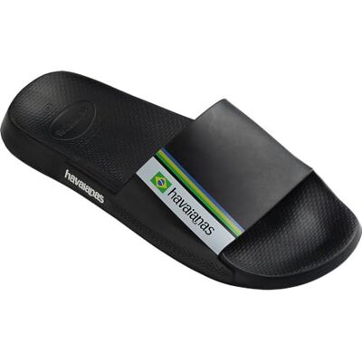 Havaianas Mixte Enfant Slide Brasil (Mini Me) Sandale Glissante, Noir, 32 EU Havaianas Mixte Enfant Slide Brasil (Mini Me) Sandale Glissante, Noir, 32 EU