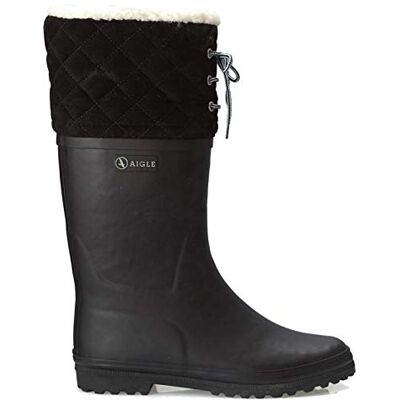 Aigle Polka Giboulée, Bottes de neige Femme, Noir New Black, 35 EU Aigle Polka Giboulée, Bottes de neige Femme, Noir New Black, 35 EU