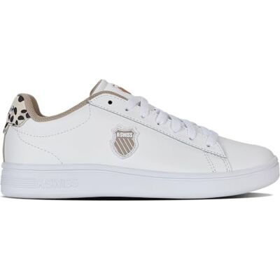K-Swiss Baskets Court Shield II pour femme, blanches, léopard/blanc, taille 37,5 UE, Blanc léopard blanc, 37.5 EU K-Swiss Baskets Court Shield II pour femme, blanches, léopard/blanc, taille 37,5 UE, Blanc léopard blanc, 37.5 EU