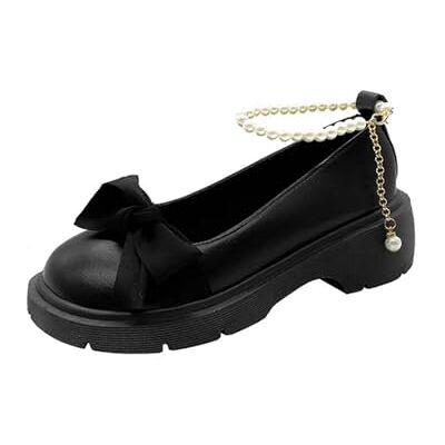 BKYWJTR6 Arcs mignons Lolita Chaussures Femmes Style Japonais Mary Jane Chaussures Femmes Vintage Plat Talons Hauts Talons épais Plateforme Chaussures Cosplay Chaussures Femme, Noir 5 cm, 36 EU BKYWJTR6 Arcs mignons Lolita Chaussures Femmes Style Japonais Mary Jane Chaussures Femmes Vintage Plat Talons Hauts Talons épais Plateforme Chaussures Cosplay Chaussures Femme, Noir 5 cm, 36 EU