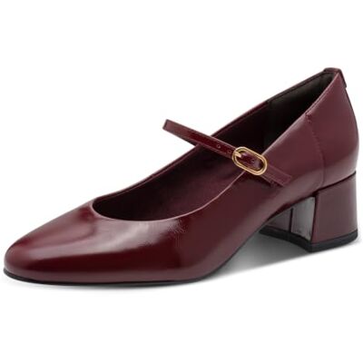 Tamaris Escarpins à talon bloc pour femme Rouge (Merlot) 38 Tamaris Escarpins à talon bloc pour femme Rouge (Merlot) 38