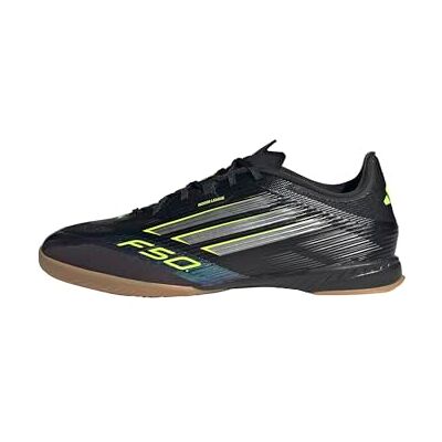 adidas Mixte F50 LEAGUE Indoor Football Boots, Core Black/Iron Metallic/Lucid Lemon, 45 1/3 EU adidas Mixte F50 LEAGUE Indoor Football Boots, Core Black/Iron Metallic/Lucid Lemon, 45 1/3 EU