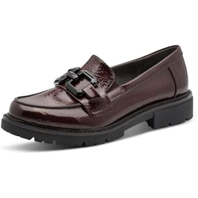 Jana Mocassins sans talon pour femme Élégantes Végétalien Bordeaux 37 Jana Mocassins sans talon pour femme Élégantes Végétalien Bordeaux 37
