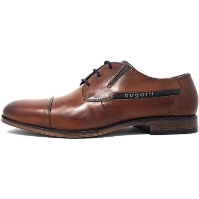 bugatti Chaussures Leagro à lacets pour homme, cognac, 41 EU bugatti Chaussures Leagro à lacets pour homme, cognac, 41 EU
