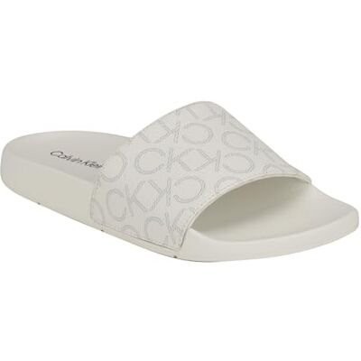 Calvin Sandales Athens Slide pour femme, Blanc 140, 42 EU Calvin Sandales Athens Slide pour femme, Blanc 140, 42 EU