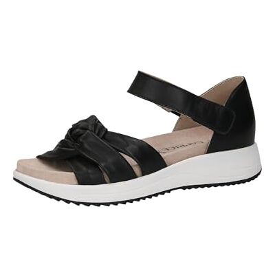 CAPRICE Damen Sandale mit Absatz aus Leder, Blau (OCEAN NAPPA), 39 CAPRICE Damen Sandale mit Absatz aus Leder, Blau (OCEAN NAPPA), 39