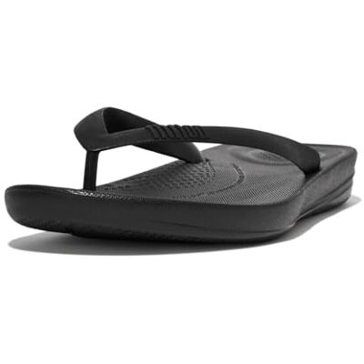 Fitflop MEN'S iQUSHION TM ERGONOMIC FLIP-FLOPS BLACK CO (size: 44) BLACK CO 44 Fitflop MEN'S iQUSHION TM ERGONOMIC FLIP-FLOPS BLACK CO (size: 44) BLACK CO 44