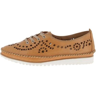 Andrea Conti Chaussure en cuir à lacets pour femme 1881005, Pointure:37 EU, La couleur:marron Andrea Conti Chaussure en cuir à lacets pour femme 1881005, Pointure:37 EU, La couleur:marron