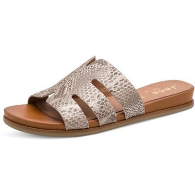 Jana Mule Plateforme végétalien plate pour femme, taupe, 37 EU Jana Mule Plateforme végétalien plate pour femme, taupe, 37 EU
