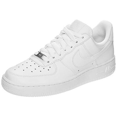 NIKE Chaussures WMNS Air Force 1 '07 Pointure : 41 – Couleur : 112 blanc/blanc, Blanc., 41 EU NIKE Chaussures WMNS Air Force 1 '07 Pointure : 41 – Couleur : 112 blanc/blanc, Blanc., 41 EU