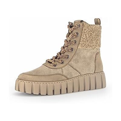 Gabor Bottines de combat pour femme, semelle amovible, Beige Desert Wood 32, 37.5 EU Gabor Bottines de combat pour femme, semelle amovible, Beige Desert Wood 32, 37.5 EU