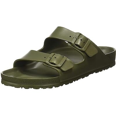 Birkenstock Arizona EVA 1019094 Pantoufles Homme Kaki avec Boucles en Caoutchouc, Vert Olive, 46 EU Birkenstock Arizona EVA 1019094 Pantoufles Homme Kaki avec Boucles en Caoutchouc, Vert Olive, 46 EU