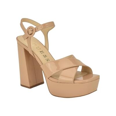 GUESS Sandales Vallenn pour femme, nude 110, pointure 36, Nude 110, 36 EU GUESS Sandales Vallenn pour femme, nude 110, pointure 36, Nude 110, 36 EU
