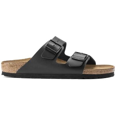 Birkenstock Arizona Noir Cuir Lisse, Noir, 38 EU Birkenstock Arizona Noir Cuir Lisse, Noir, 38 EU