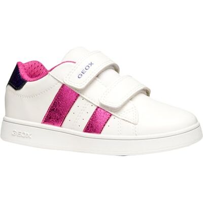 Geox J ECLYPER Baskets pour fille, blanc/DK Fuchsia, 35 EU, Blanc Dk Fuchsia, 2.5 UK Geox J ECLYPER Baskets pour fille, blanc/DK Fuchsia, 35 EU, Blanc Dk Fuchsia, 2.5 UK