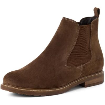 Tamaris Chelsea 1-25056-41 Bottines Chelsea pour femme, Suede marron., 42 EU Tamaris Chelsea 1-25056-41 Bottines Chelsea pour femme, Suede marron., 42 EU