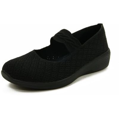 Skechers Stretch Fit 158565 Arya That's Sweet Black Ballerines de sport pour femme en tissu noir Taille, Noir , 37 EU Skechers Stretch Fit 158565 Arya That's Sweet Black Ballerines de sport pour femme en tissu noir Taille, Noir , 37 EU