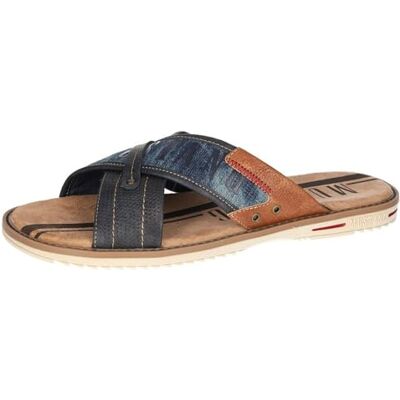 MUSTANG Mules homme 4152-705, Pointure:44 EU, La couleur:bleu MUSTANG Mules homme 4152-705, Pointure:44 EU, La couleur:bleu