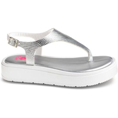 Pablosky Capri 876752 Sandales, argent métallique, 36 EU Pablosky Capri 876752 Sandales, argent métallique, 36 EU