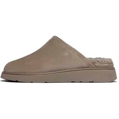 Fitflop GEN-FF Pantoufles en daim doublé peau de mouton pour homme, taupe, 40 EU, taupe, 41 EU Fitflop GEN-FF Pantoufles en daim doublé peau de mouton pour homme, taupe, 40 EU, taupe, 41 EU