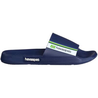 Havaianas Slide Brasil, Sandale Mixte Adulte, Navy Blue, 35/36 EU Havaianas Slide Brasil, Sandale Mixte Adulte, Navy Blue, 35/36 EU