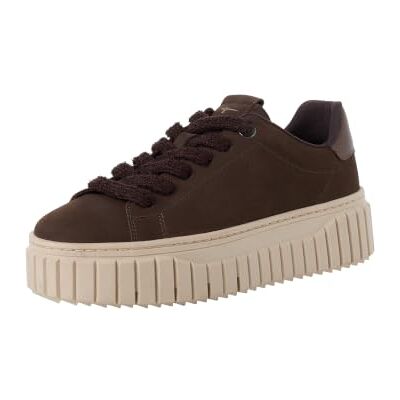 Tamaris Baskets basses plates pour femme, marron (mocca), 41 Tamaris Baskets basses plates pour femme, marron (mocca), 41