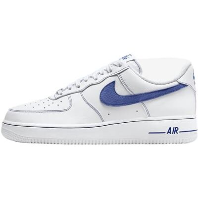 NIKE Air Force 1 '07 Lv8 Baskets pour homme, White Deep Royal Blue, 43 EU NIKE Air Force 1 '07 Lv8 Baskets pour homme, White Deep Royal Blue, 43 EU
