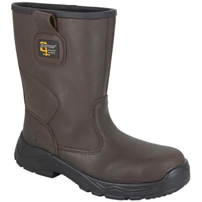 Grafters Bottes de sécurité industrielles étanches pour homme, Marron, 45 EU Grafters Bottes de sécurité industrielles étanches pour homme, Marron, 45 EU