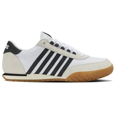 K-Swiss Baskets vintage pour homme Blanc et noir Gum Taille 44 EU, Caoutchouc blanc et noir, 44 EU K-Swiss Baskets vintage pour homme Blanc et noir Gum Taille 44 EU, Caoutchouc blanc et noir, 44 EU