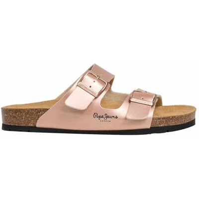 Pepe Jeans London Oban Classic W femmes Coupe régulière sandales anatomiques, lavage bleu Pepe Jeans London Oban Classic W femmes Coupe régulière sandales anatomiques, lavage bleu