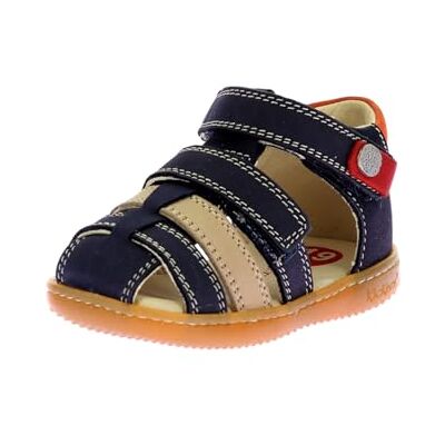 Kickers Garçon Unisex Kinder POD Sandale, Marine Beige Orange, 23 EU, Marine Beige Orange, 23 EU Kickers Garçon Unisex Kinder POD Sandale, Marine Beige Orange, 23 EU, Marine Beige Orange, 23 EU