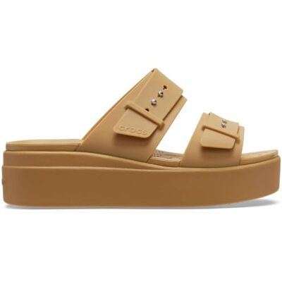 Crocs Sandales à talon compensé bas avec boucle Brooklyn pour femme, ombre, 36 EU, Terre d'ombre, 34/35 EU Crocs Sandales à talon compensé bas avec boucle Brooklyn pour femme, ombre, 36 EU, Terre d'ombre, 34/35 EU