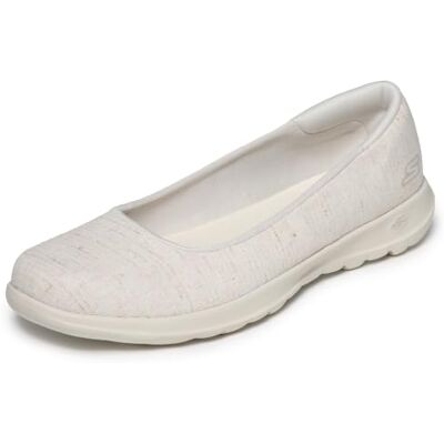 Skechers SusieBallet Chaussures plates On-The-Go Walk Lite pour femme, naturel, 35 EU Skechers SusieBallet Chaussures plates On-The-Go Walk Lite pour femme, naturel, 35 EU
