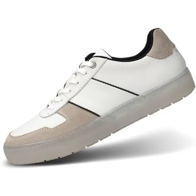 bugatti Baskets à lacets pour homme, semelle intérieure amovible, Blanc cassé., 41 EU large bugatti Baskets à lacets pour homme, semelle intérieure amovible, Blanc cassé., 41 EU large