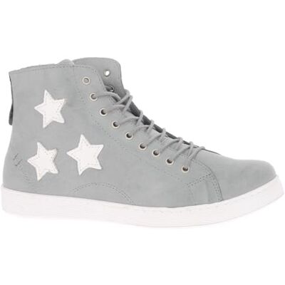 Andrea Conti Baskets à lacets pour femme, Gris clair et blanc., 36 EU Andrea Conti Baskets à lacets pour femme, Gris clair et blanc., 36 EU