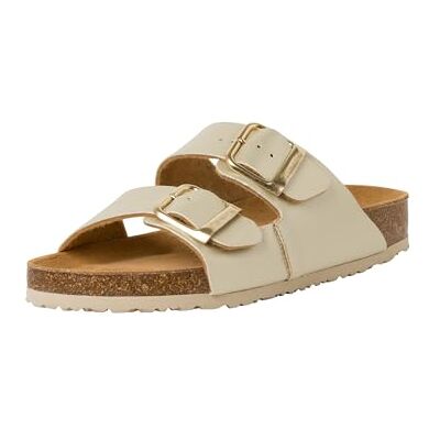 Tamaris Mules plates végétaliennes pour femme, Or clair., 38 EU Tamaris Mules plates végétaliennes pour femme, Or clair., 38 EU