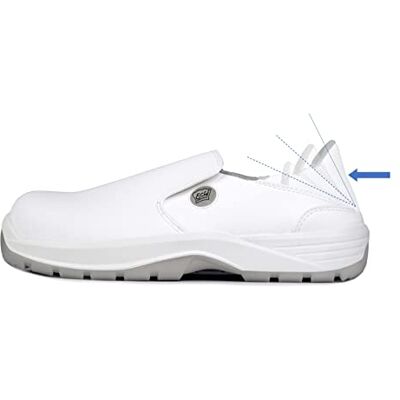 EuroRoutier E-Chef Veneto Hybrid White, Chaussure de sécurité de cuisson, Chaussures de cuisine, Bianco, 43 EU EuroRoutier E-Chef Veneto Hybrid White, Chaussure de sécurité de cuisson, Chaussures de cuisine, Bianco, 43 EU