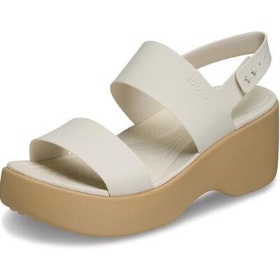 Crocs Brooklyn Sky Sandales à talons pour femme, frappé/noix de cajou, 37 EU, Noix de cajou Frappé, 36/37 EU Crocs Brooklyn Sky Sandales à talons pour femme, frappé/noix de cajou, 37 EU, Noix de cajou Frappé, 36/37 EU