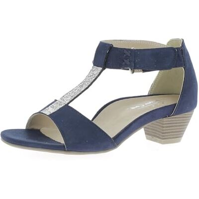 Andrea Conti Sandales à talons pour femme, d bleu, 37 EU Andrea Conti Sandales à talons pour femme, d bleu, 37 EU