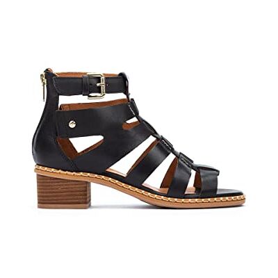 Pikolinos Sandales à talon en cuir blanches pour femme, Noir , 40 EU Pikolinos Sandales à talon en cuir blanches pour femme, Noir , 40 EU