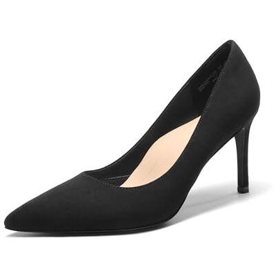 DREAM PAIRS Chaussures habillées à talons hauts à bout pointu pour femmes Escarpins confortables à enfiler à bout fermé pour mariage, travail, bureau DREAM PAIRS Chaussures habillées à talons hauts à bout pointu pour femmes Escarpins confortables à enfiler à bout fermé pour mariage, travail, bureau
