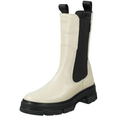 GANT FOOTWEAR Monthike Chelsea Bottes pour femme, crème, 37 EU GANT FOOTWEAR Monthike Chelsea Bottes pour femme, crème, 37 EU