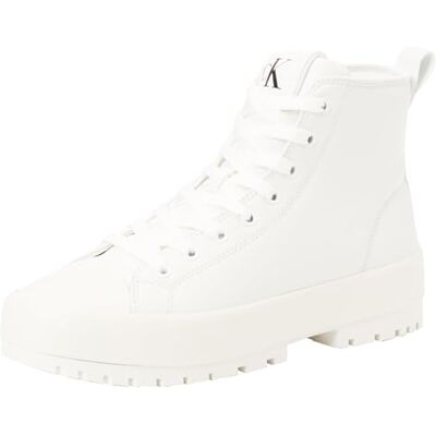 Calvin Jeans Baskets à crampons Hybrid Mid Oh Mg Nappa Yw0yw01588 pour femme, Blanc brillant, 37 EU Calvin Jeans Baskets à crampons Hybrid Mid Oh Mg Nappa Yw0yw01588 pour femme, Blanc brillant, 37 EU