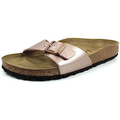 Birkenstock Madrid (Birko-Flor-Donna) Sandalo da Donna, cuivré, 41 EU Schmal Birkenstock Madrid (Birko-Flor-Donna) Sandalo da Donna, cuivré, 41 EU Schmal