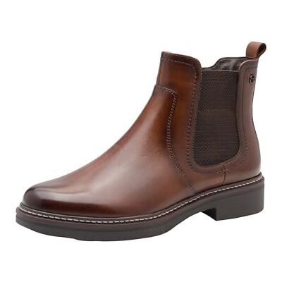 Tamaris Bottines Chelsea Comfort 8-85307-43 pour femme, cognac, 36 EU large Tamaris Bottines Chelsea Comfort 8-85307-43 pour femme, cognac, 36 EU large