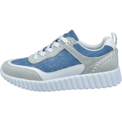 bugatti Chaussures à lacets pour femme 445-ai602, Bleu multicolore, 43 EU bugatti Chaussures à lacets pour femme 445-ai602, Bleu multicolore, 43 EU
