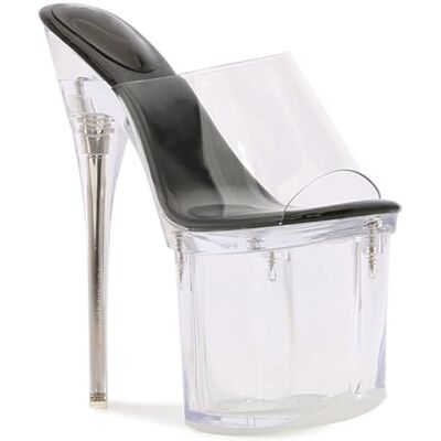 NIKKHO 19 Cm Talons Hauts de Dames, Plate-forme Imperméable Talon Fine Sandales Transparentes, Fête Discothèque Chaussures de Danse de Mariée, Chaussures de Fétiche, Noir , 40 EU NIKKHO 19 Cm Talons Hauts de Dames, Plate-forme Imperméable Talon Fine Sandales Transparentes, Fête Discothèque Chaussures de Danse de Mariée, Chaussures de Fétiche, Noir , 40 EU